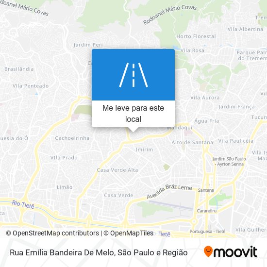 Rua Emília Bandeira De Melo mapa