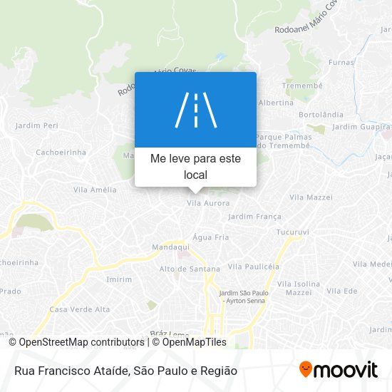 Rua Francisco Ataíde mapa