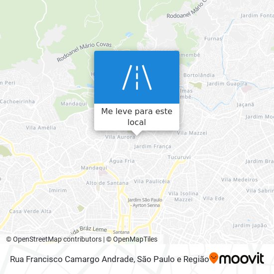 Rua Francisco Camargo Andrade mapa