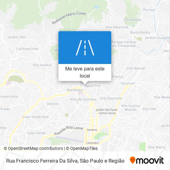 Rua Francisco Ferreira Da Silva mapa