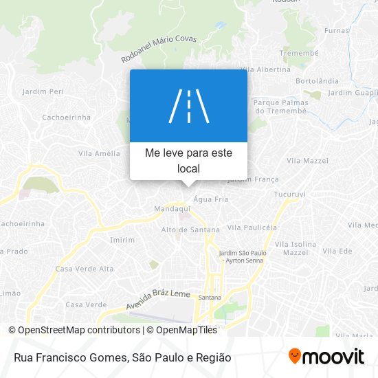 Rua Francisco Gomes mapa