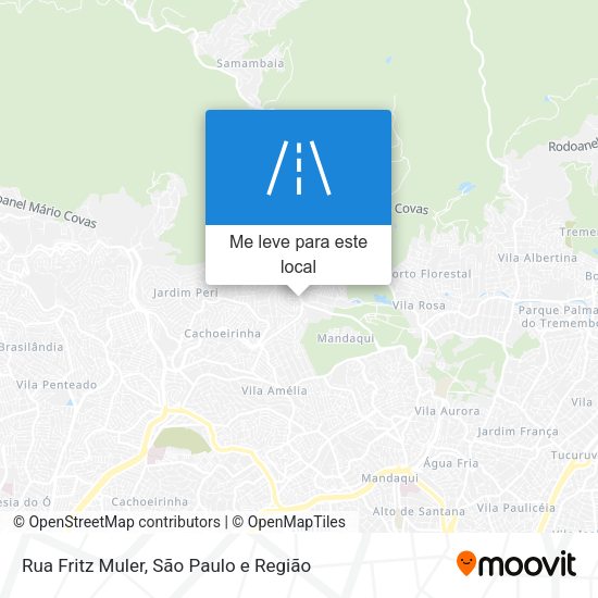 Rua Fritz Muler mapa
