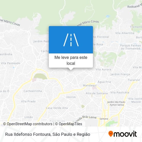 Rua Ildefonso Fontoura mapa