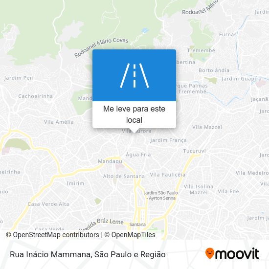 Rua Inácio Mammana mapa