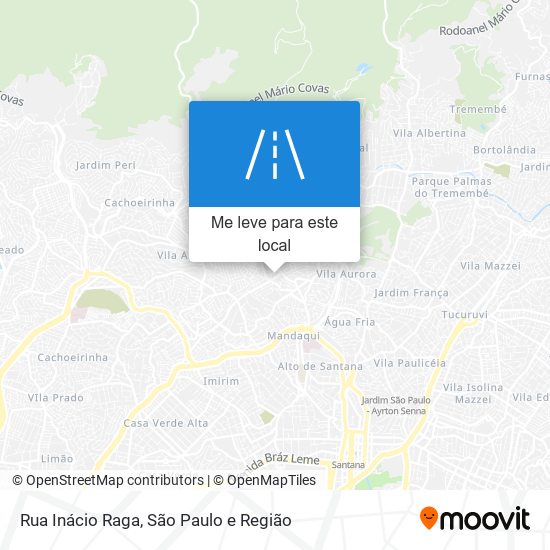 Rua Inácio Raga mapa