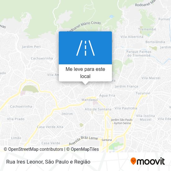 Rua Ires Leonor mapa