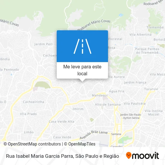 Rua Isabel Maria Garcia Parra mapa
