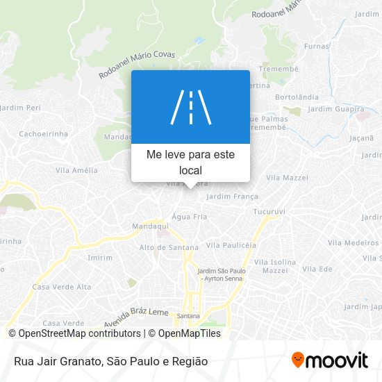 Rua Jair Granato mapa