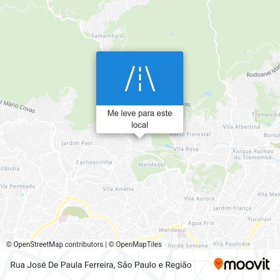 Rua José De Paula Ferreira mapa