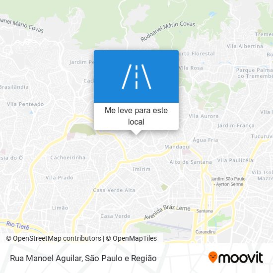 Rua Manoel Aguilar mapa