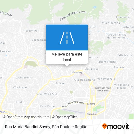 Rua Maria Bandini Savoy mapa