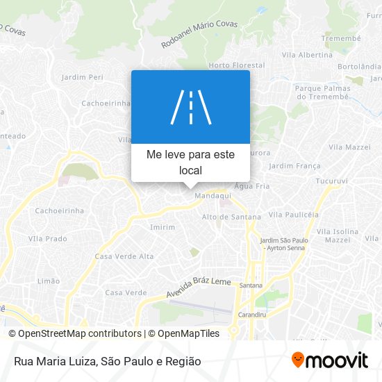 Rua Maria Luiza mapa