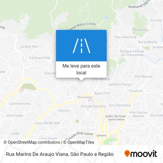 Rua Marins De Araujo Viana mapa