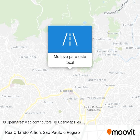 Rua Orlando Alfieri mapa