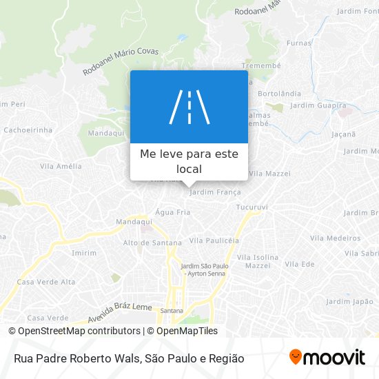 Rua Padre Roberto Wals mapa