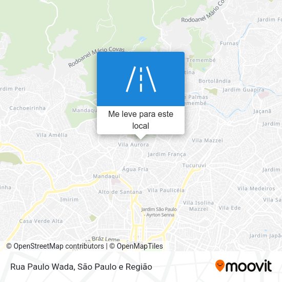 Rua Paulo Wada mapa
