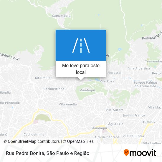Rua Pedra Bonita mapa