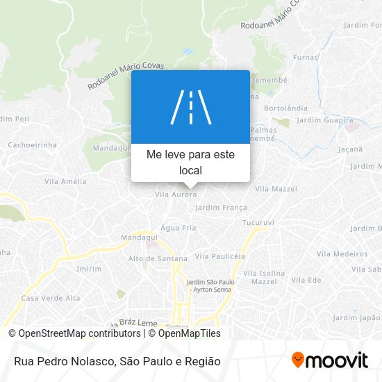 Rua Pedro Nolasco mapa