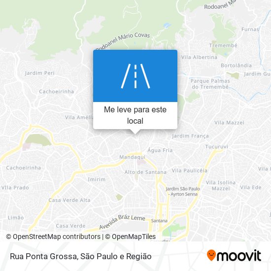 Rua Ponta Grossa mapa