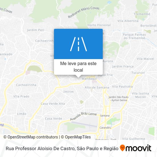 Rua Professor Aloísio De Castro mapa