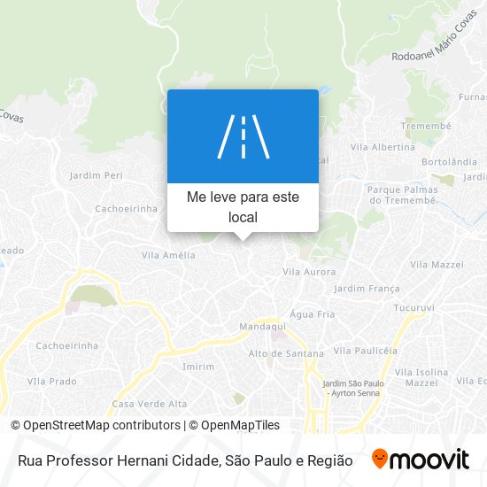 Rua Professor Hernani Cidade mapa