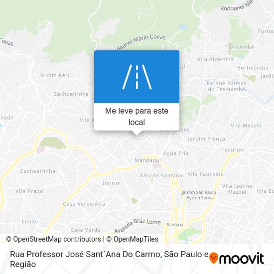 Rua Professor José Sant´Ana Do Carmo mapa