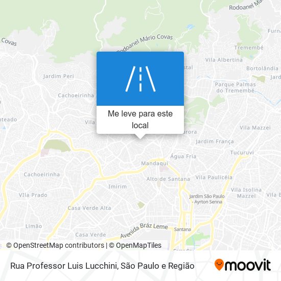 Rua Professor Luis Lucchini mapa