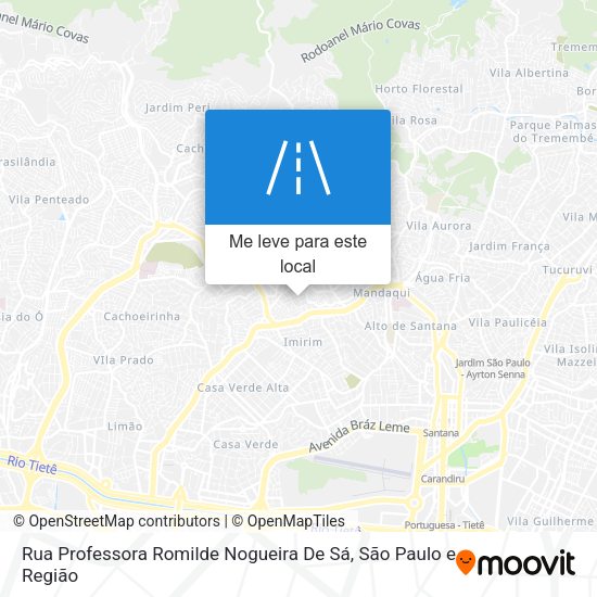 Rua Professora Romilde Nogueira De Sá mapa