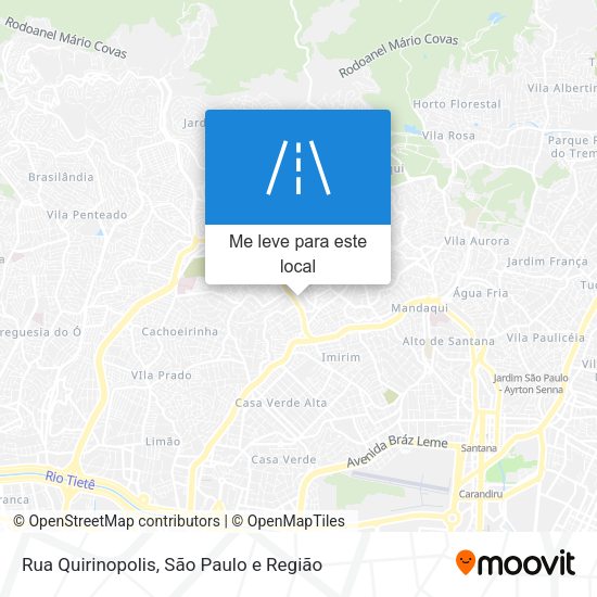 Rua Quirinopolis mapa