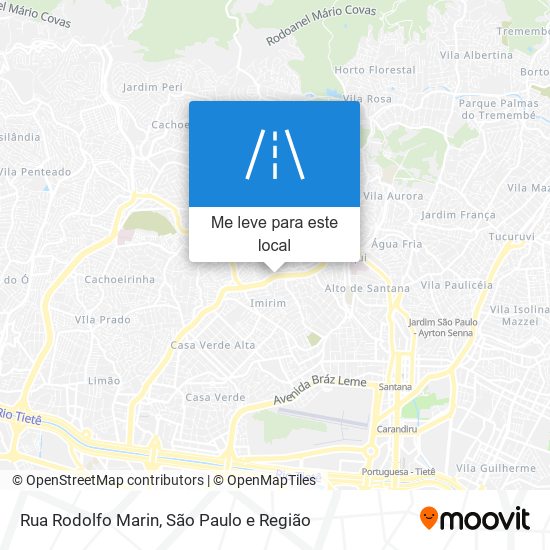 Rua Rodolfo Marin mapa