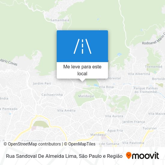 Rua Sandoval De Almeida Lima mapa