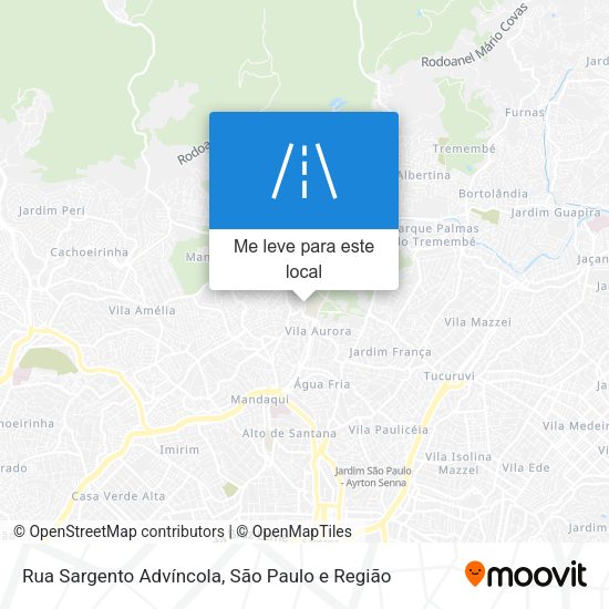 Rua Sargento Advíncola mapa
