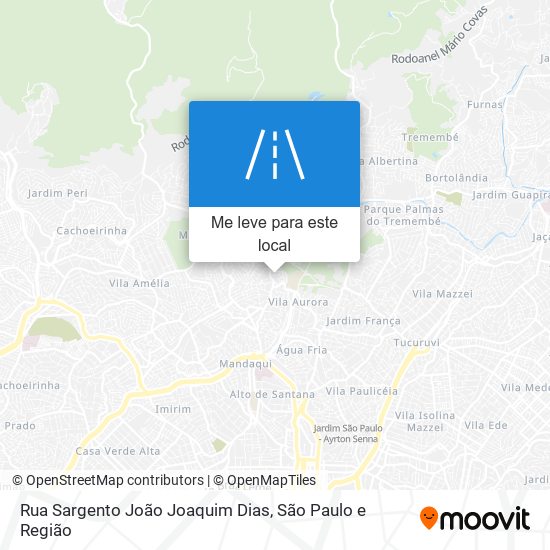 Rua Sargento João Joaquim Dias mapa