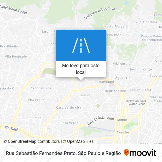 Rua Sebastião Fernandes Preto mapa
