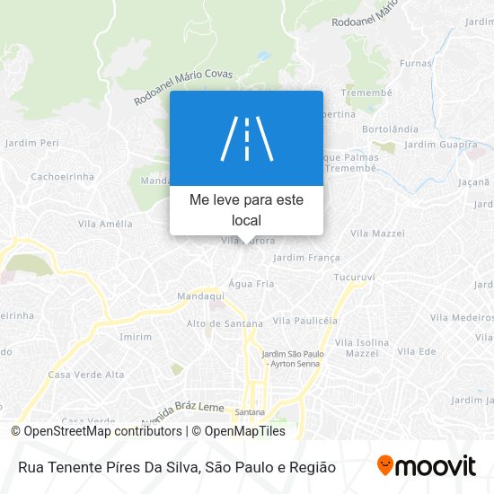 Rua Tenente Píres Da Silva mapa