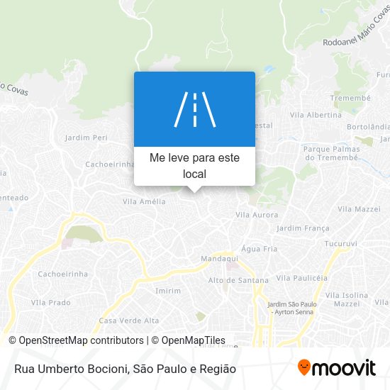 Rua Umberto Bocioni mapa