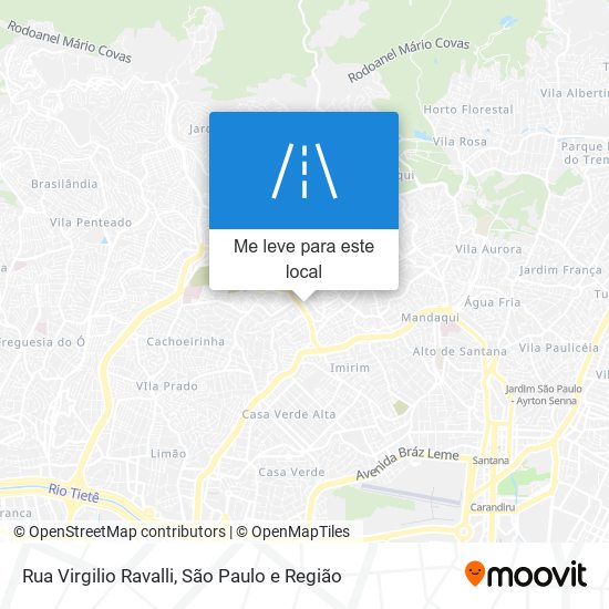 Rua Virgilio Ravalli mapa