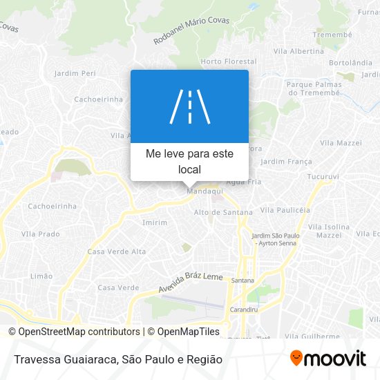 Travessa Guaiaraca mapa