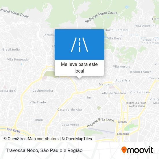 Travessa Neco mapa
