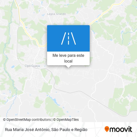 Rua Maria José Antônio mapa
