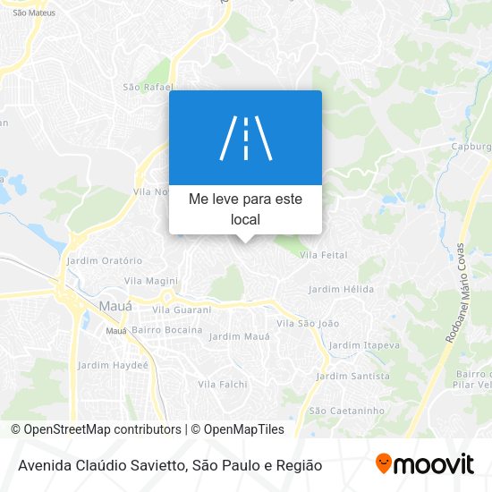 Avenida Claúdio Savietto mapa