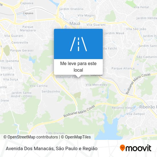 Avenida Dos Manacás mapa