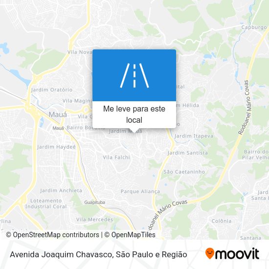 Avenida Joaquim Chavasco mapa