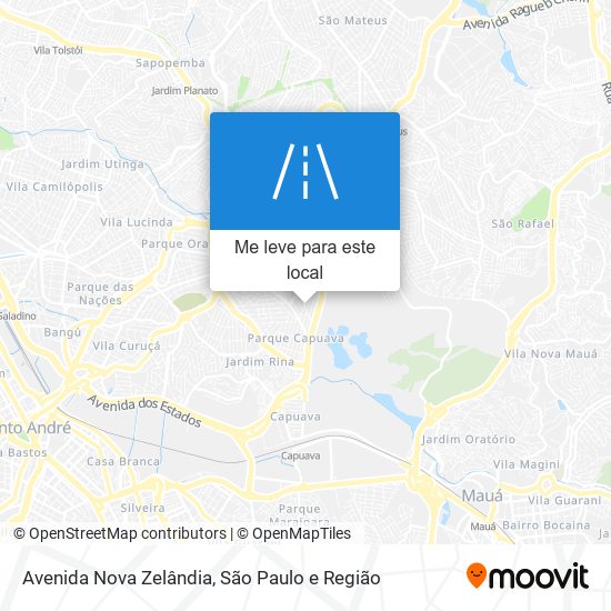 Avenida Nova Zelândia mapa