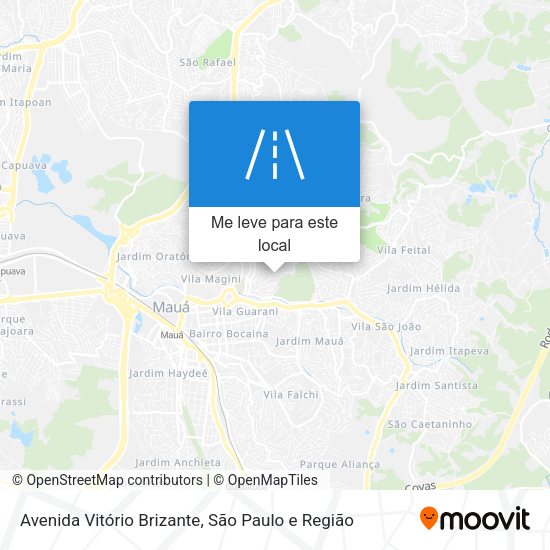 Avenida Vitório Brizante mapa
