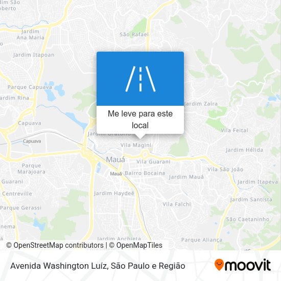 Avenida Washington Luíz mapa