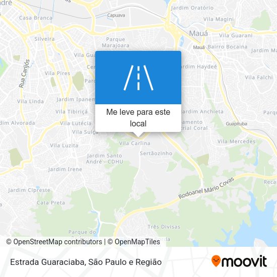 Estrada Guaraciaba mapa