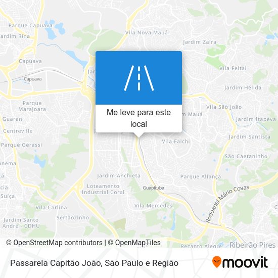 Passarela Capitão João mapa