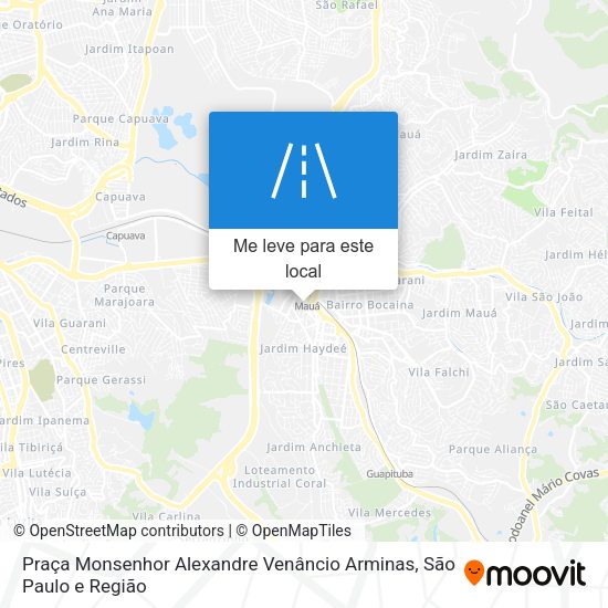Praça Monsenhor Alexandre Venâncio Arminas mapa