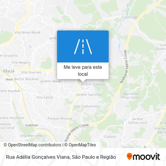 Rua Adélia Gonçalves Viana mapa